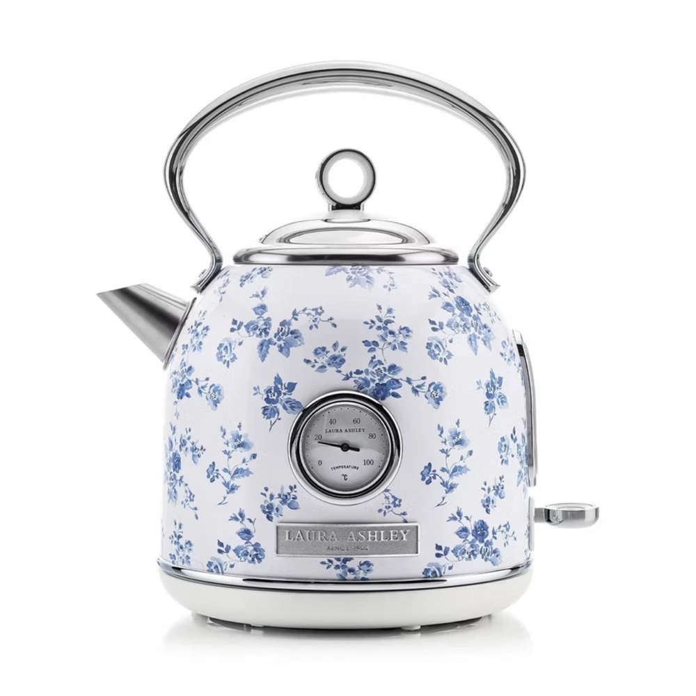 Laura Ashley White and Blue Floral Kettle